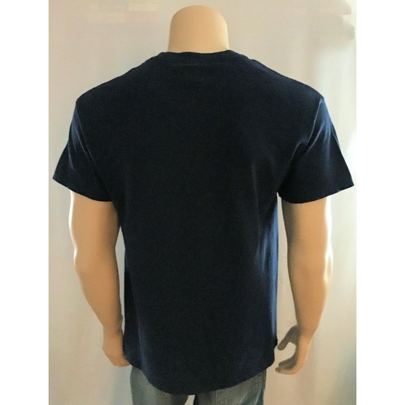 NFL Patriots 4 Time World Champions 2014 T Shirt Adult L Brady Wilfork Navy Blue - Picture 4 of 5